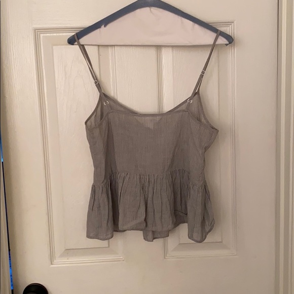 BCBG blue and white striped tank top - Picture 2 of 3